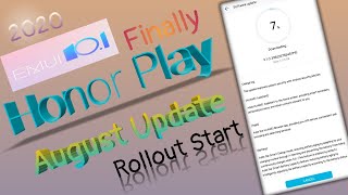 New Update Rollout For Honor Play|Huawei Assistant, Browser| Charging|Emui 10 Emui 10.1 screenshot 5