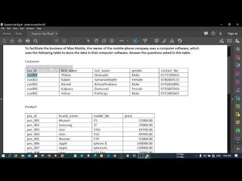 Data Base Task 08 | Write a Search Query Statement | 1st Year | Java Institute|Bamidu Jayakodi