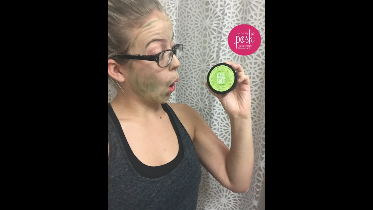Perfectly Posh Review and How To Kale Face Mask YouTube