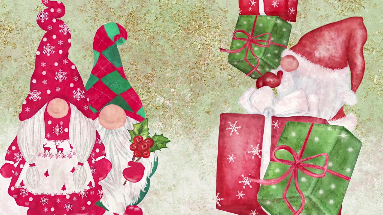 Christmas Gnomes, a printable junk journal kit