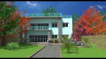 AutoCAD Bangla tutorials 3D House Modeling Part -1 (অটোক্যাড বাংলা)