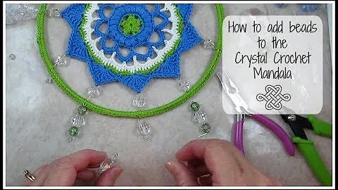 Easy Bead addition for Stunning Crochet Mandala