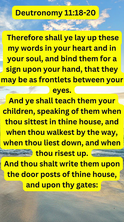 Deuteronomy 11:18-20 Write the word of God in your houses #shorts #thewordofgod #deuteronomy