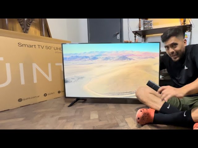 El smart tv 50 más barato!! Es bueno también ?? Ah y con android 😱 📺 smart  tv Quint 50 pulgadas 