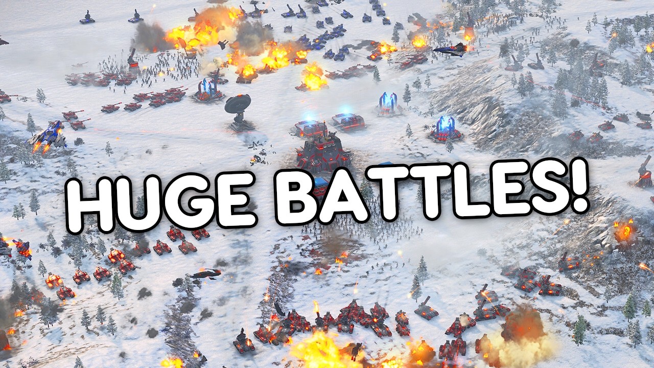 HUGE BATTLES! - 8 PLAYERS - RTS Game! - Ashes of the Singularity 2 DEMO