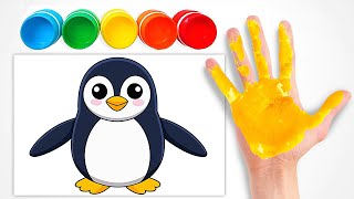 Play and Learn Animal Names with Paints and Puzzle | Best Educational Video for Preschool Toddlers