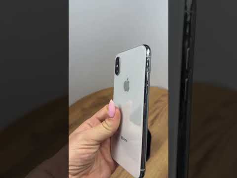 Смартфон iPhone X, 256 GB, белый, б/у, батарея 89%, видео 1