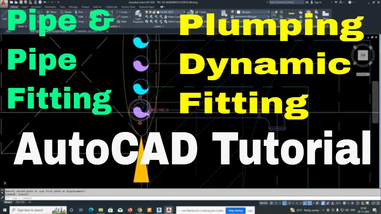 Discover the Power of dynamic Block Pipe Fitting in AutoCAD Part-1(Plumping Shop drawing)