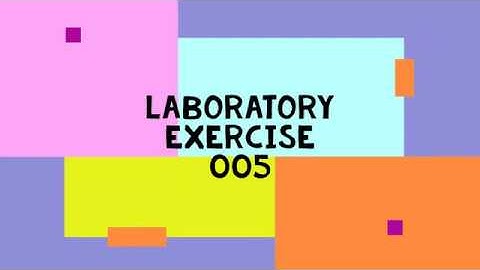 Arevalo, April - Laboratory Exercise 005