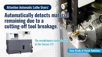 Automatically detects material remaining due to a cutting-off tool breakage