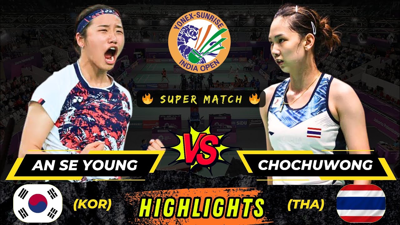 Wow‼️ Throwback 🔴 An Se Young (KOR) vs Pornpawee Chochuwong (THA) India open badminton
