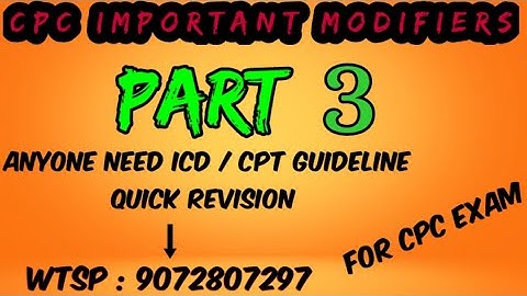CPT MODIFIERS PART 3/ malayalam