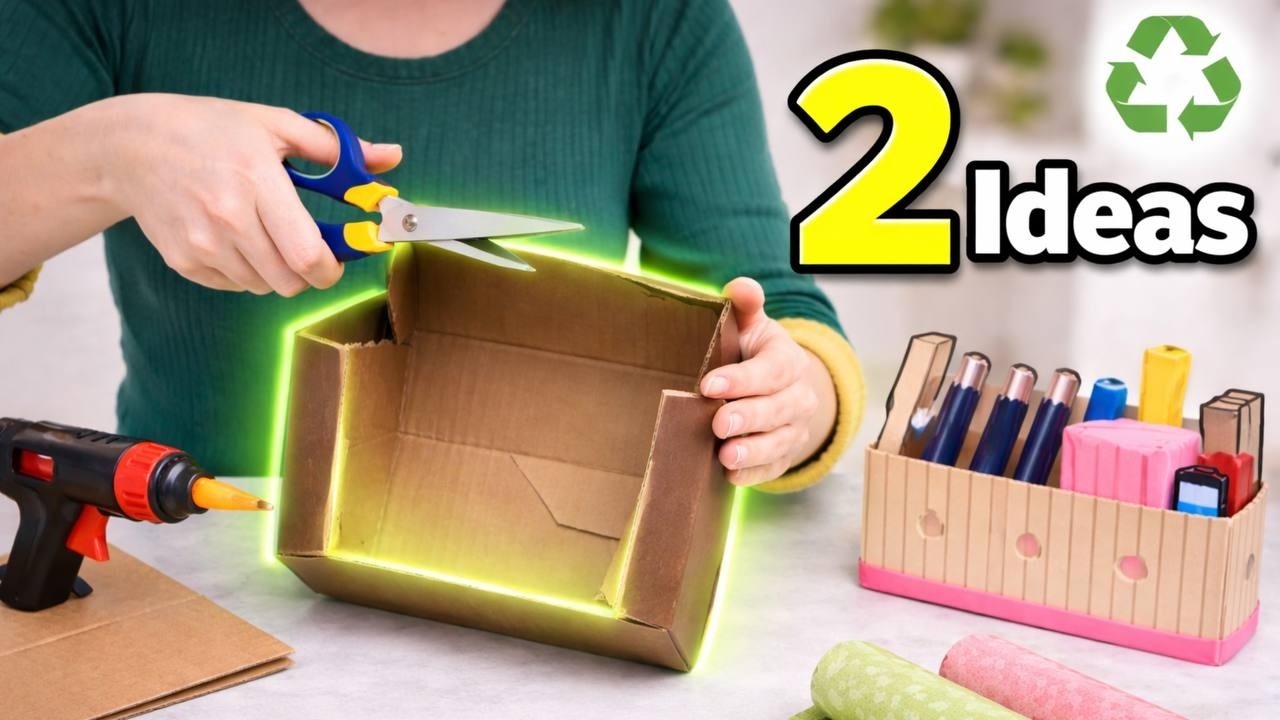 Super Beautiful but Low Cost!😍 | 2 DIY Cardboard Box Ideas♻️