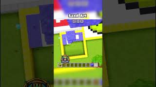 Minecraft Satisfying Sand ⌛ Art #minecraft #shortvideo #gaming