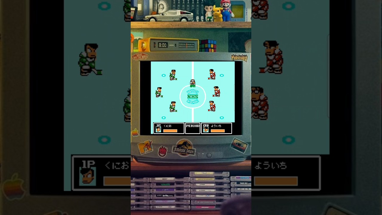 Nekketsu Hockey,Ice Challenge, retro games, games, nes, Nintendo