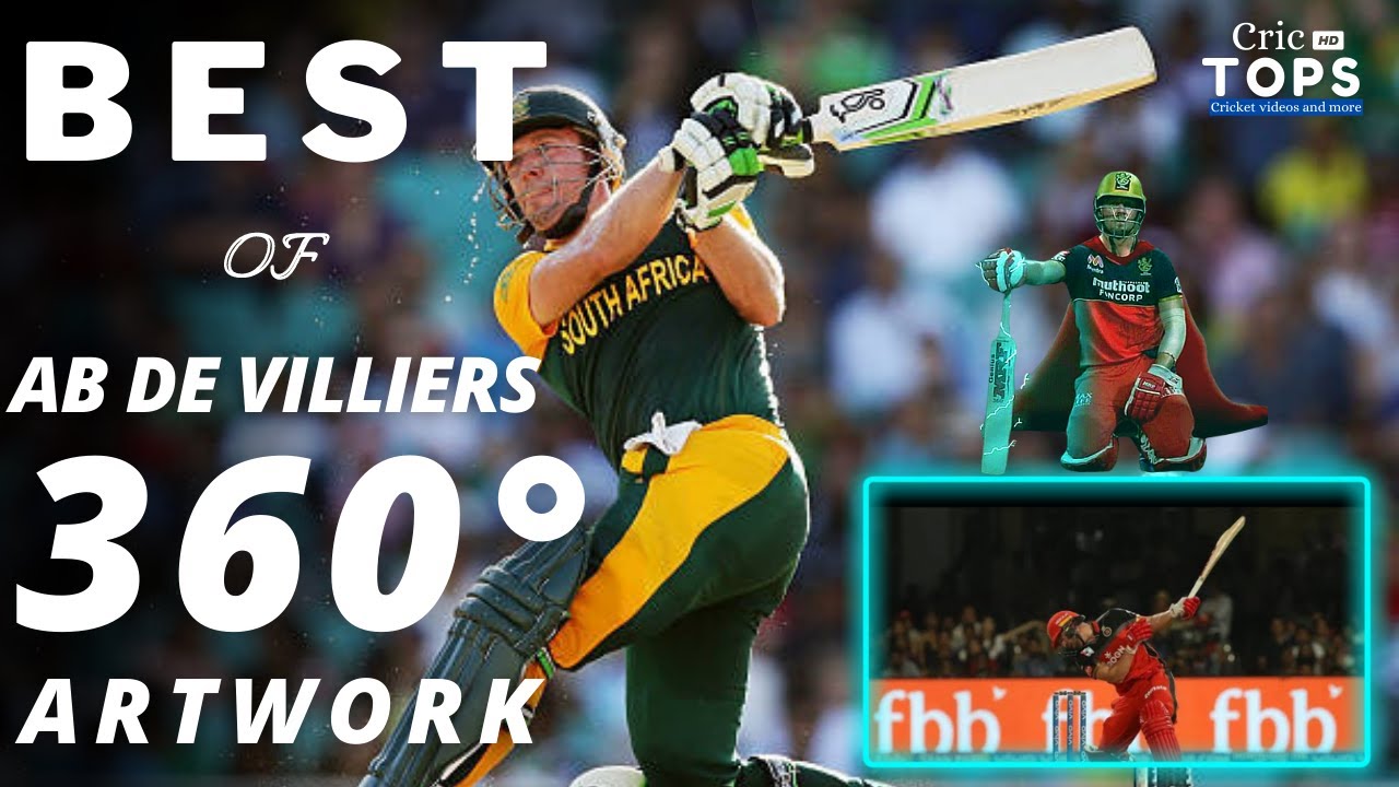 AB de Villiers | 360° Shots | Unorthodox shots | Superman of Cricket ...