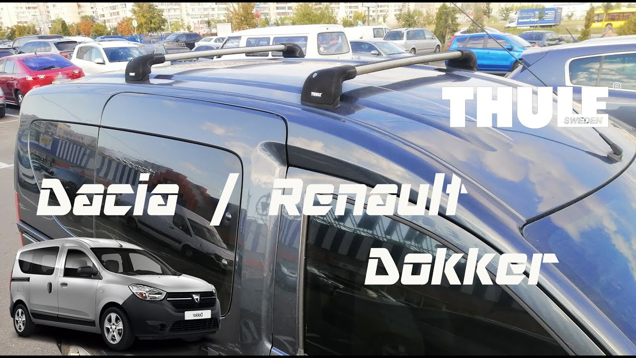 roof-rack-bar-thule-wingbar-edge-dacia-renault-dokker-youtube