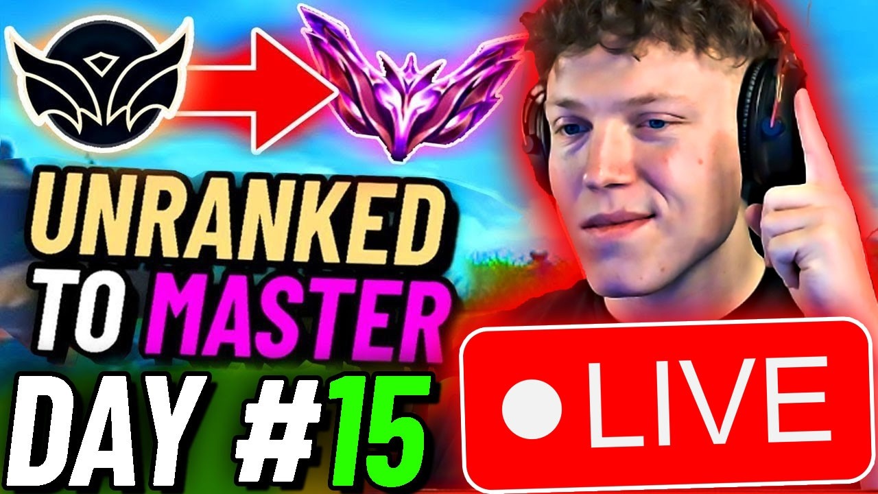 LIVE🔴: UNRANKED to MASTER speed-run (DAY 15) + requests