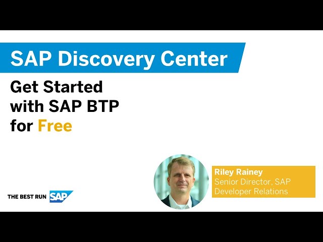 SAP Discovery Center - SAP Build Apps