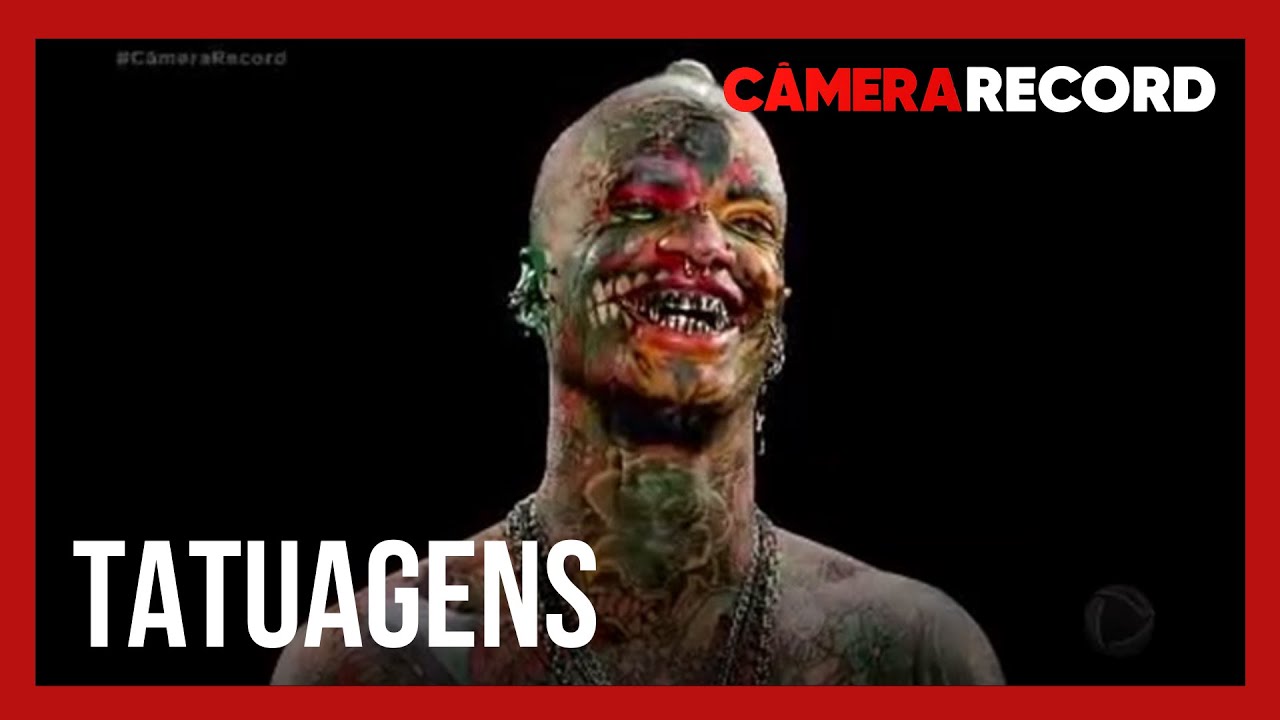 Um dos homens mais tatuados do país afirma não ter nenhum arrependimento das mudanças no corpo