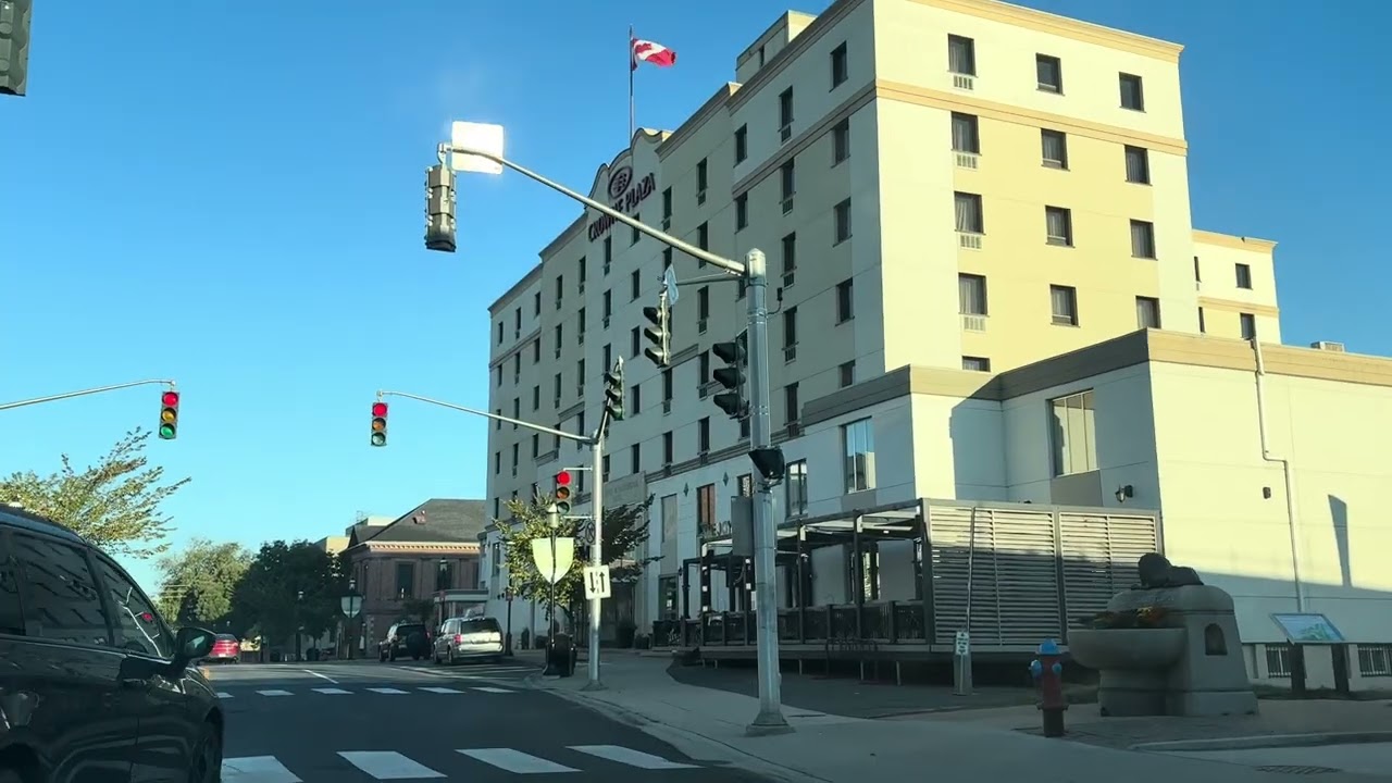 Driving Canada| Downtown Fredericton  to Rural Scenic Views in Fall, New Brunswick