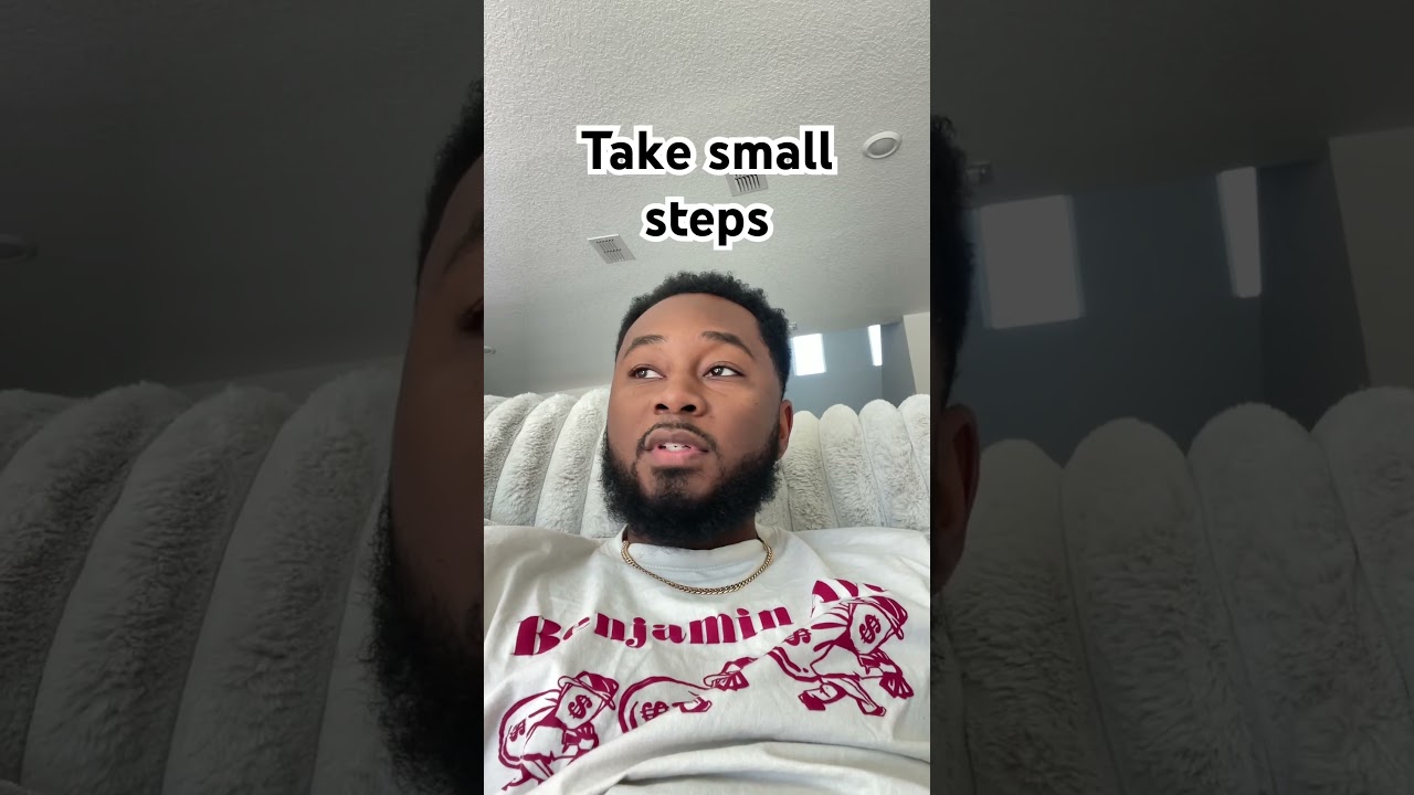 Reminder for us all to take those small steps. Progress is progress! 