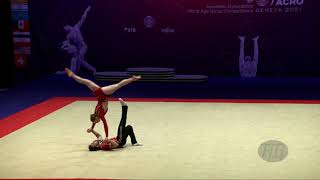 Switzerland (SUI) - 2021 Acrobatic Worlds, Geneva (SUI) Dynamic  Mixed Pair