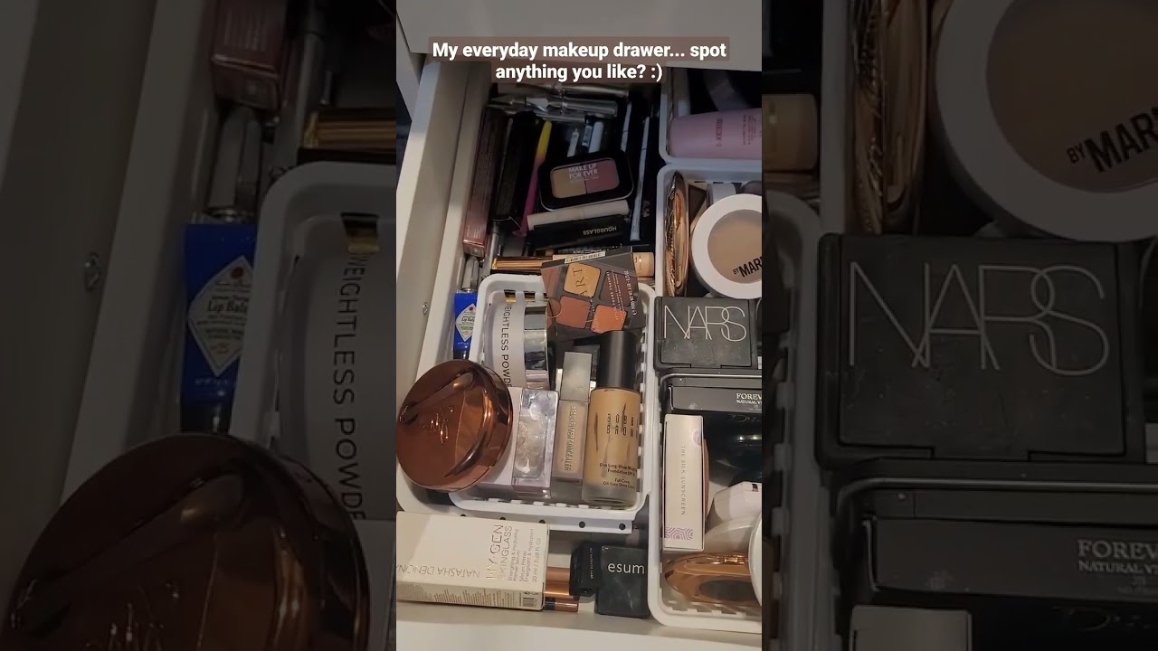 Glimpse of my everyday makeup drawer 