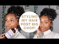 STYLING MY HAIR (POST BIG CHOP) using CurlSmith Products|TheNaturalAri|