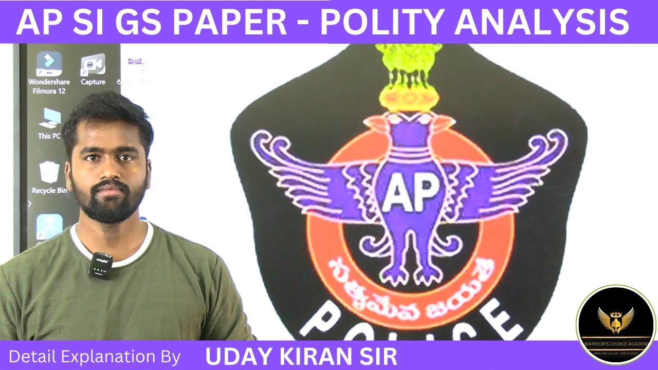 AP SI GS Question paper... Polity analysis with key & explanation in Telugu
