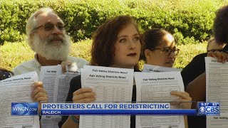 Protesters call for redistricting