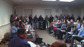 Warren police at board of education meeting after resource officer removed