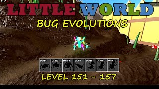 LITTLE WORLD🌎BUG EVOLUTIONS LEVEL 151-157🐞!!! Roblox