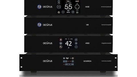 ACURUS launches Muse 16-CHANNEL SURROUND PROCESSOR and 8 channel Power Amplifier