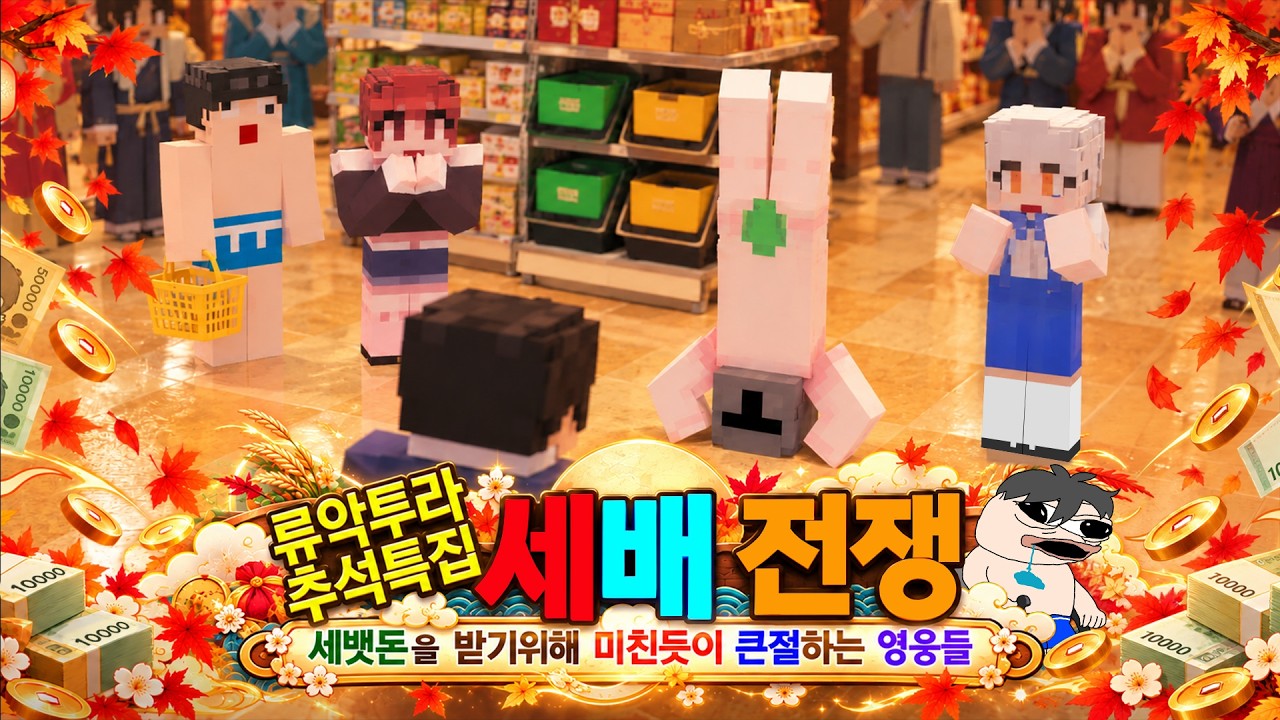 [류악투라 추석특집] 절하면 진짜 돈 뜯어내는 마크판 세배전쟁 특집ㅋㅋㅋㅋㅋㅋㅋㅋㅋㅋㅋ