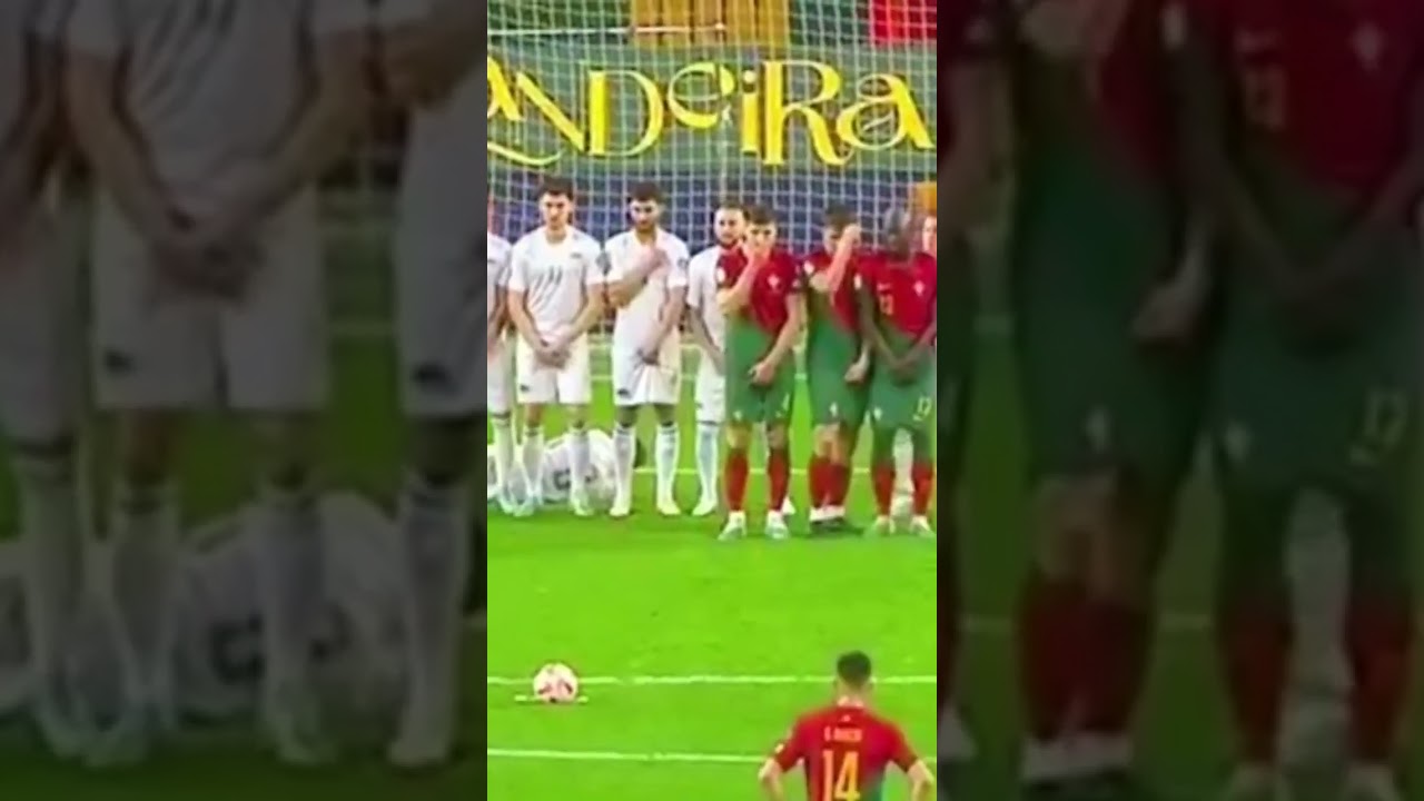 Cristiano Ronaldo free-kick in Euro qualifiers 