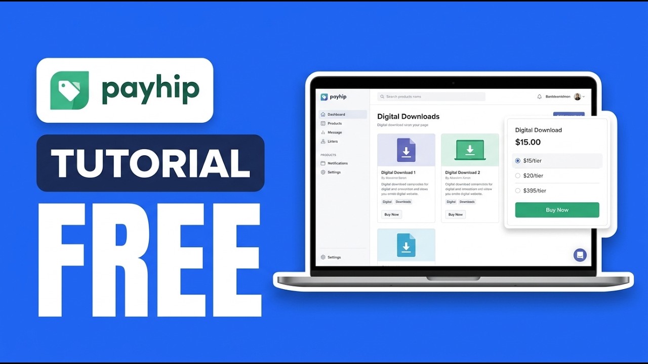 Payhip Tutorial 2026 — How to Set Up and Sell Digital Products for Free ...