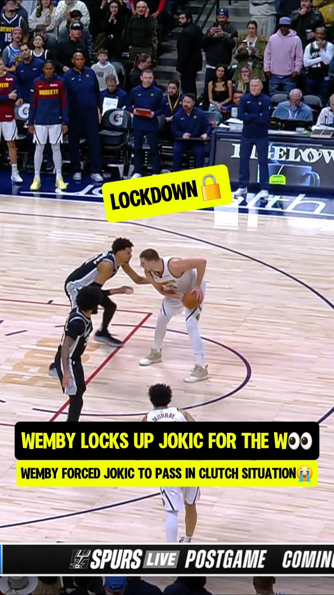 Clutch Wemby Locked up Jokic?