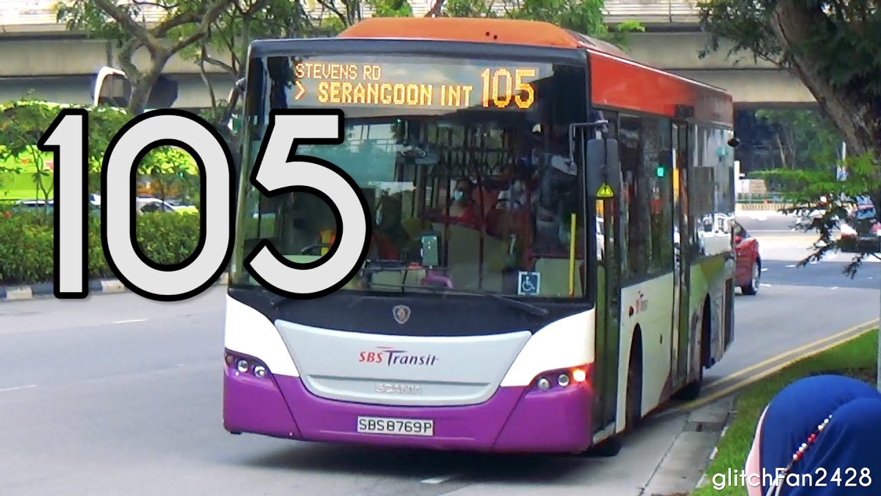 [SBST] SBS8769P on Service 105 - Scania K230UB Euro V Gemilang
