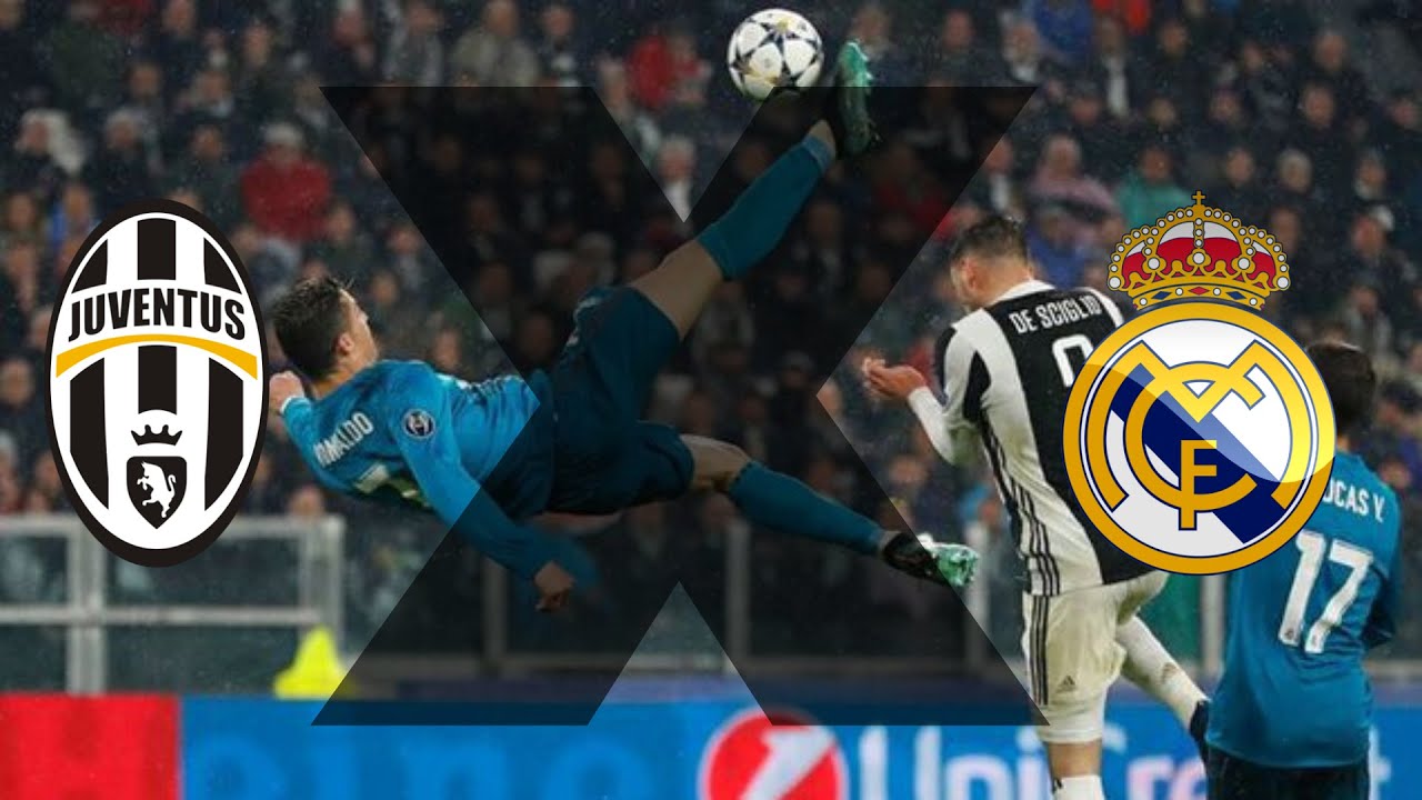 CR7 marca golaço de bicicleta. Juventus 0 x 3 Real Madrid