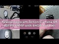Review Apexcam Action Camera 4K 60FPS 64MP with 64GB Card WiFi Underwater Camera Waterproof 40M Spor