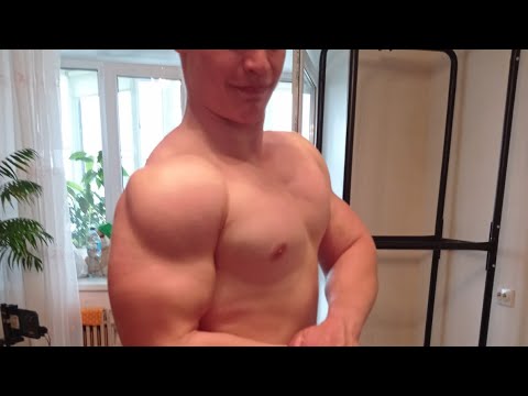 Жим штанги стоя на плечи