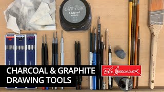 Graphite and Charcoal Drawing Tools