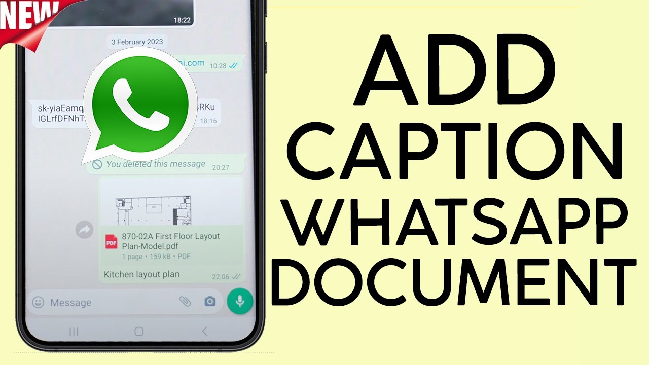 How to Send Document with a Caption on Whatsapp | NEW WHATSAPP UPDATE ...