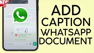 How To Send Doent With A Caption On Whatsapp New Whatsapp Update 2023