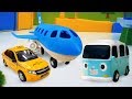 Video e giochi per bambini. L' aeroporto giocattolo. Il piccolo autobus giallo