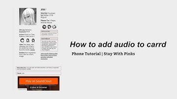 How to add audio to your「 carrd.co 」| Phone Tutorial ♡