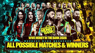 WWE Money in the Bank New Orleans 2026 All Possible Matches + Winners Prediction 