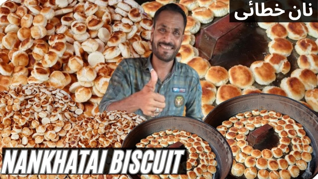 Karachi Hardworking Man Selling Woodfire Wali Nankhatai Biscuit Tea Time Snacks Pakistan Street Food