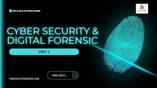 Cyber Security And Digital Forensic Unit 1 | SPPU | CYBER SECURITY | UNIT 1 | DIGITAL FORENSIC |